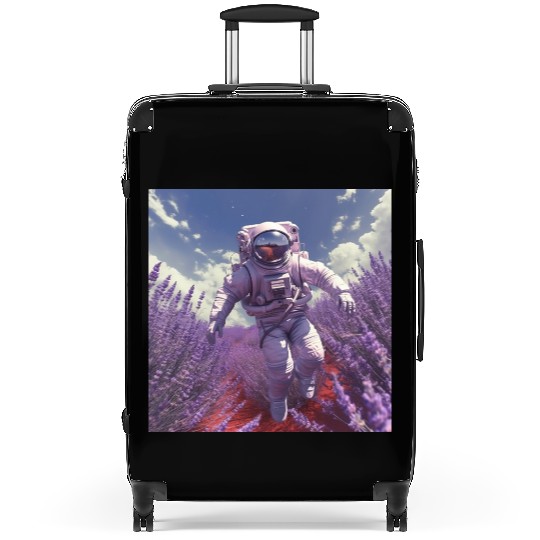 post nuclear lavender farmer Suitcases