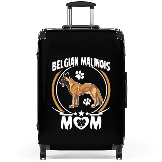 Belgian Malinois Mom dog lover Suitcases
