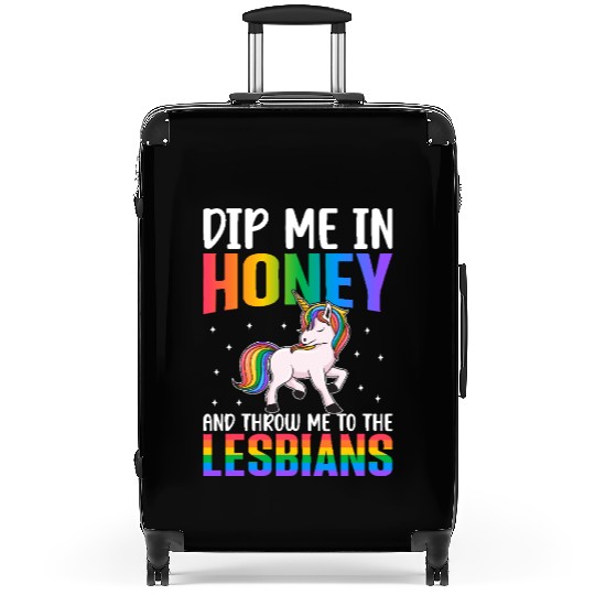Throw Me To The Lesbians Lesbian Pride LGBTQ Suitcases