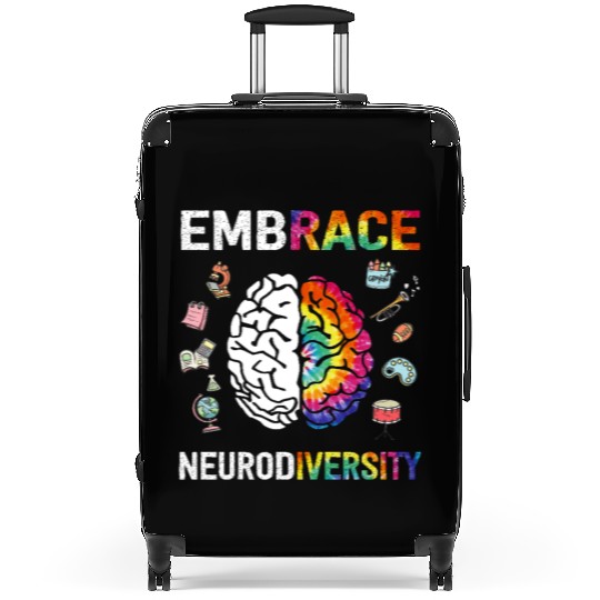 Embrace Neurodiversity Autism Awareness Suitcases