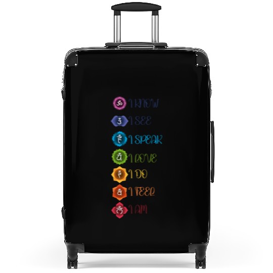 Chakra Meditation Mandala Design Suitcases
