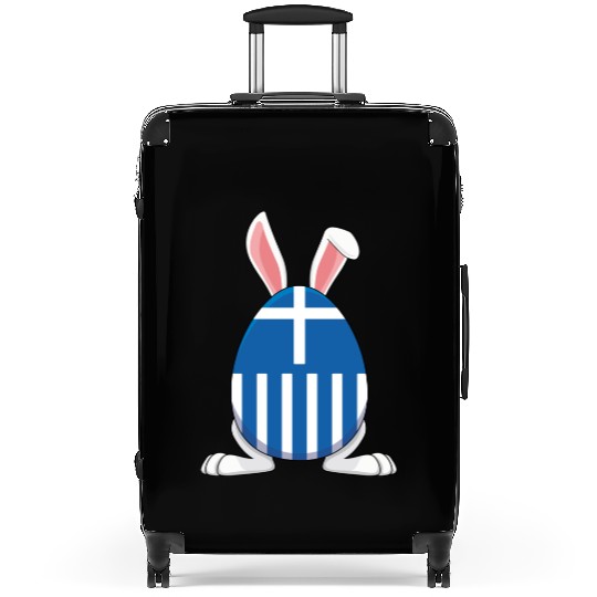 Rabbit Bunny Greece Flag Greek Flag Suitcases