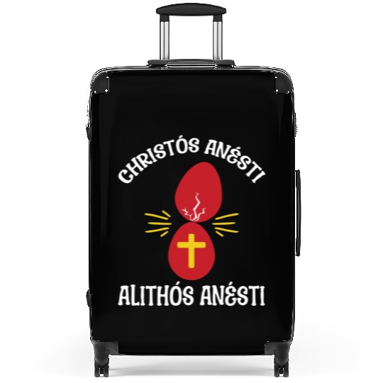 Christos Anesti Paschal Greece Flag Passover Suitcases