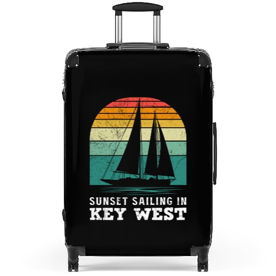 Florida SUNSET SAILING IN KEY-WEST Suitcases