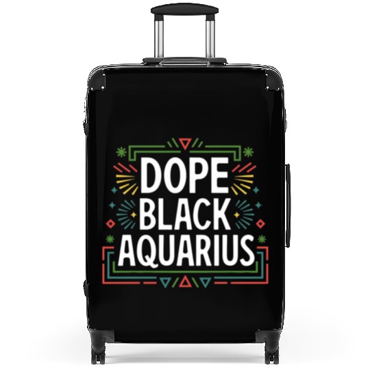 DOPE BLACK AQUARIUS Suitcases