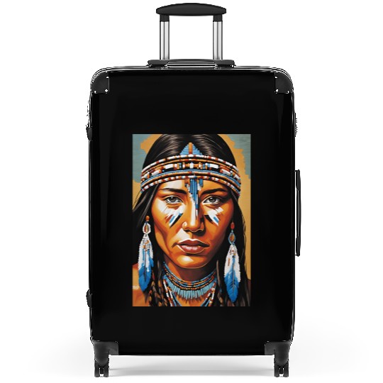 Native American woman Suitcases