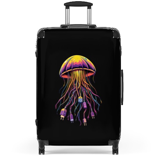 Electric Jellyfish Suitcases