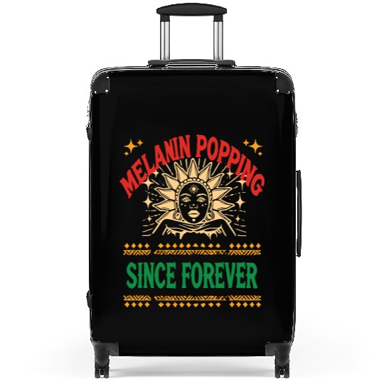 design melanin - gift idea black history month Suitcases