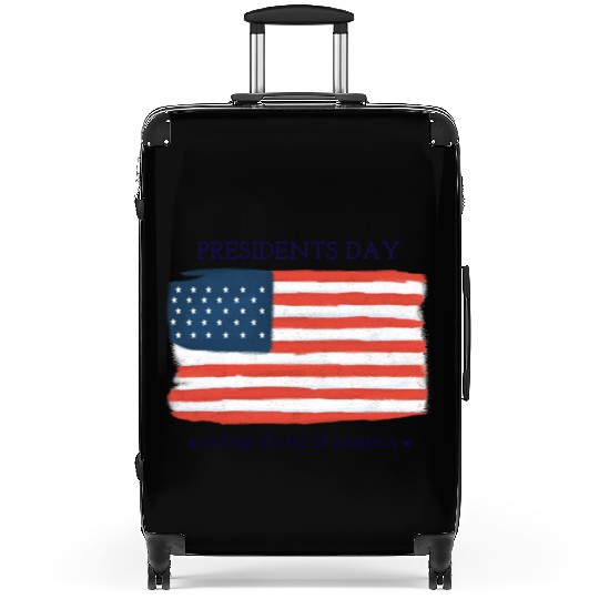 US flag.Presidents Day Suitcases