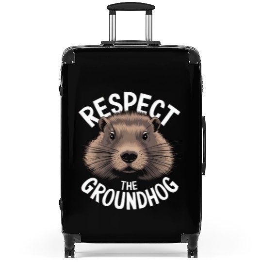 Respect The Groundhog Suitcases