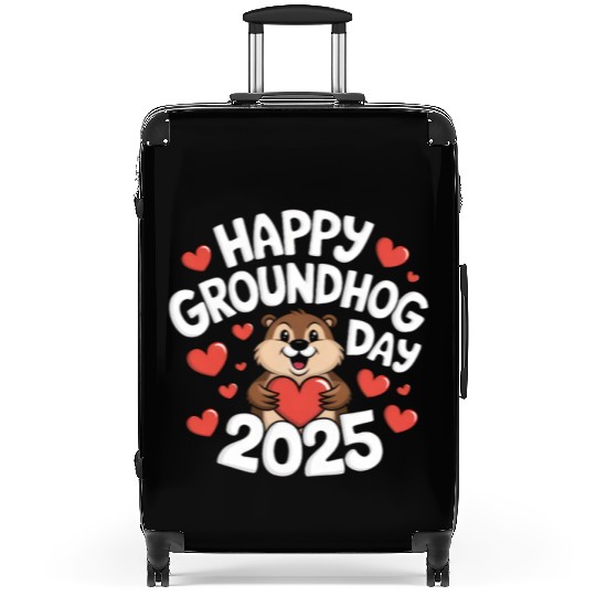 Happy Groundhog Day Suitcases
