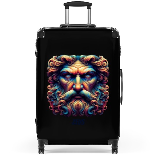 face of zeus mythosview Suitcases