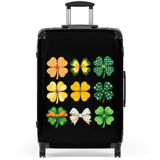 Shamrock and Bows Suitcases
