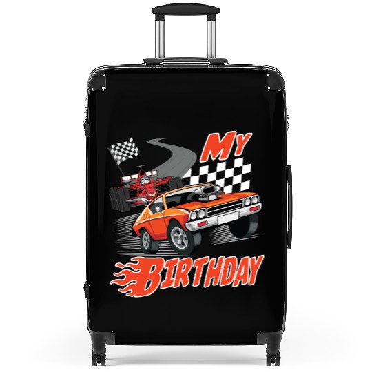 Fun My Birthday Race Car Boys Girls Youth Men Suitcases