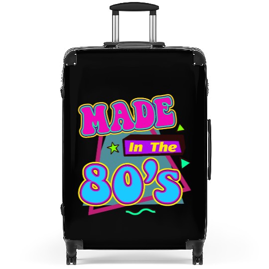 Retro 80s Style design Perfect for Nostalgia Fans Suitcases