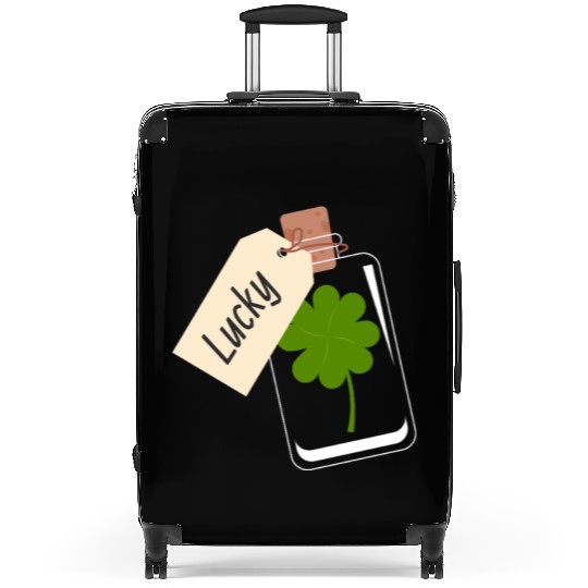 Shamrock Lucky St Patricks Day Suitcases