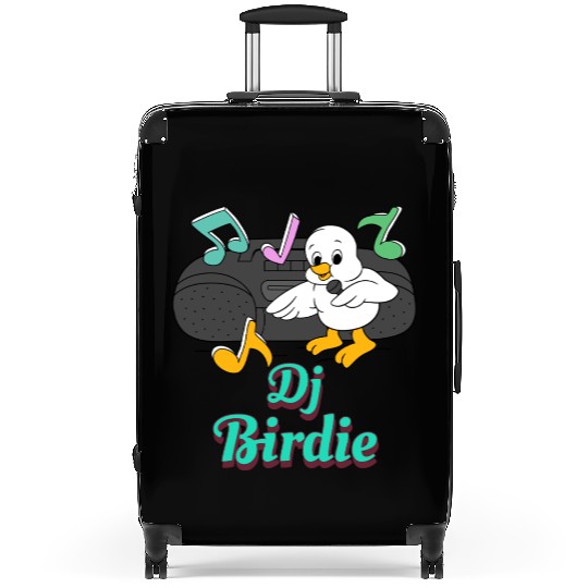Dj Birdie, bird Suitcases.
