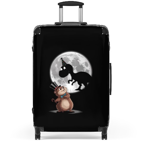 Groundhog's Dinosaur Shadow Puppet Funny Suitcases