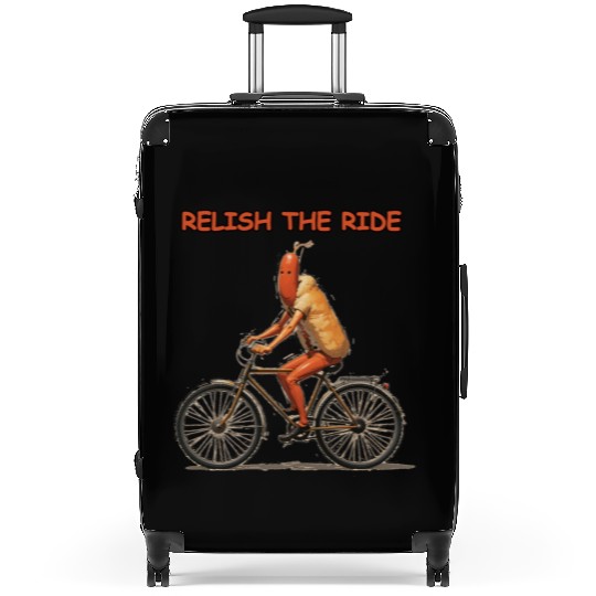 Relish the Ride: Hotdog Bicycle Suitcases