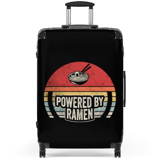 Powered By Ramen Japanese Anime Noodles Foodie Suitcases