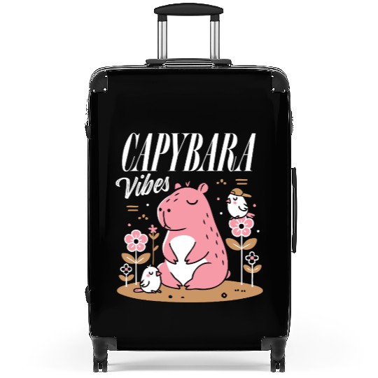 Capybara Vibes Playful Animal Design Suitcases