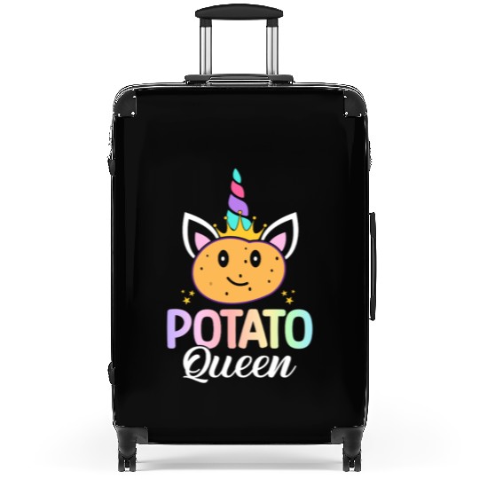 Potato Queen Female Potato Lover Girl Design for Suitcases