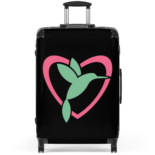 Hummingbird Heart For Birds Lovers Suitcases