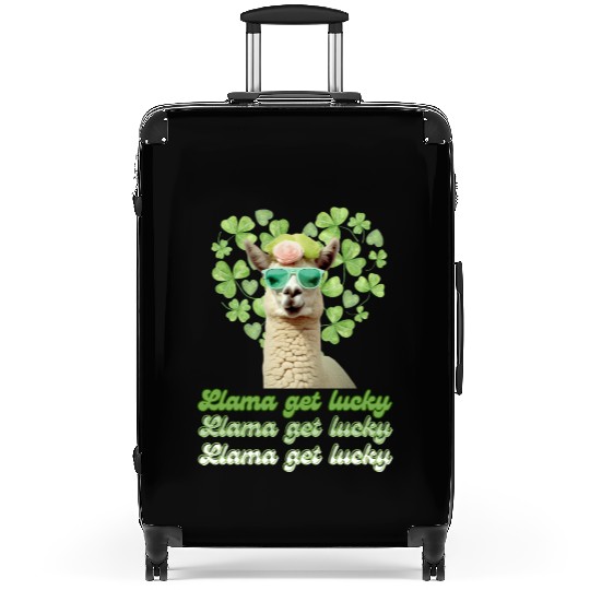 Llama Get Lucky | St. Patricks Day Edition Suitcases
