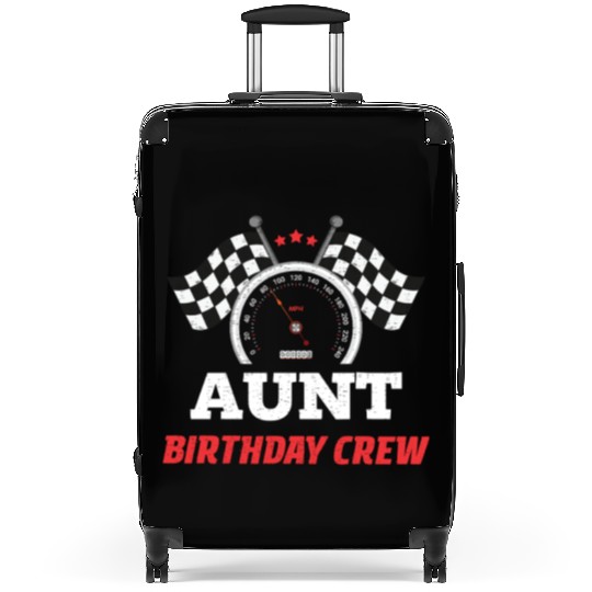 Aunt Birthday Crew Theme Party Racing Car Driver Suitcases