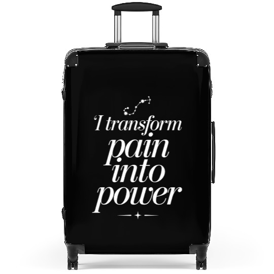 Scorpio Zodiac: I Transform Pain Into Power Suitcases