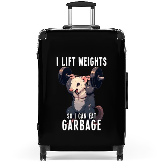 Opossum Gym Weightlifting Workout Gift Suitcases