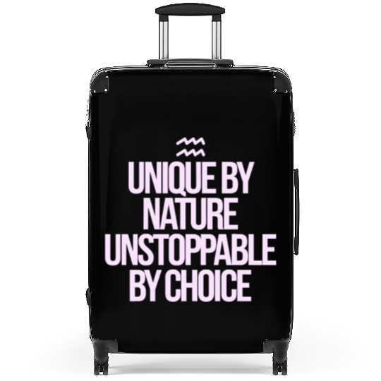 Unique By Nature Aquarius Character Zodiac Suitcases