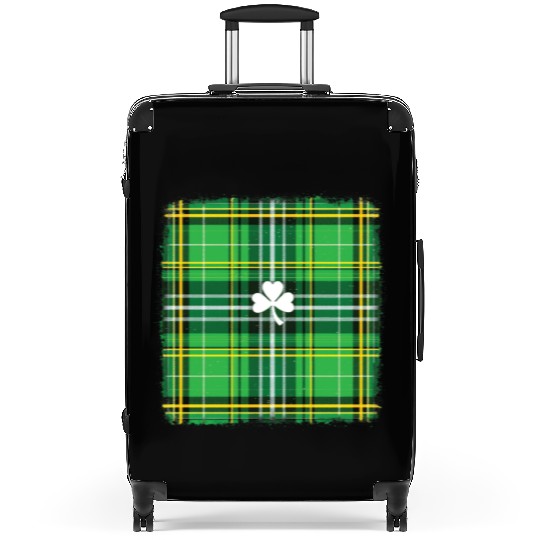 Irish Plaid Shamrock – St. Patrick’s Day Suitcases
