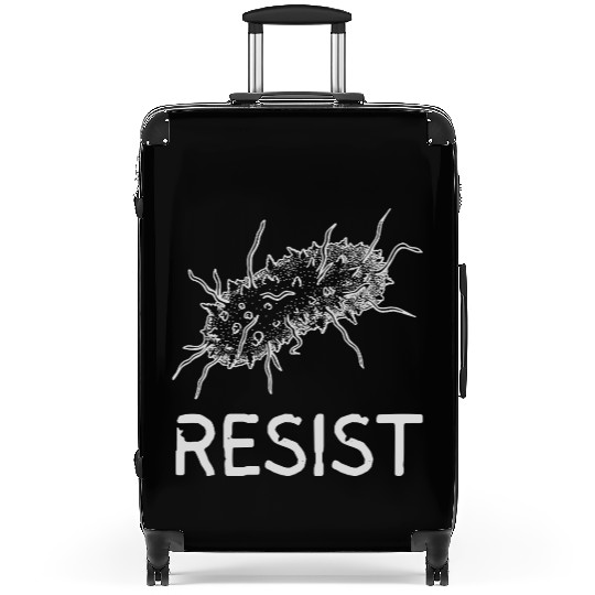 Bacteria Resist Design – Microbiology Science Art Suitcases