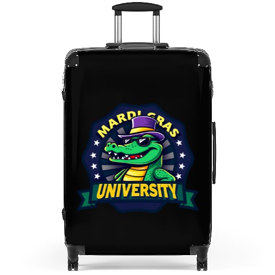 Mardi Gras University Alligator Men's Mardi Grasma Suitcases