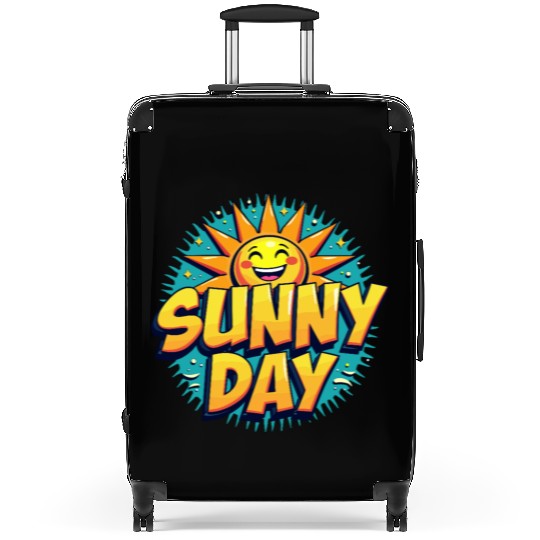 Sunny Day Sun Summer Vacation Suitcases