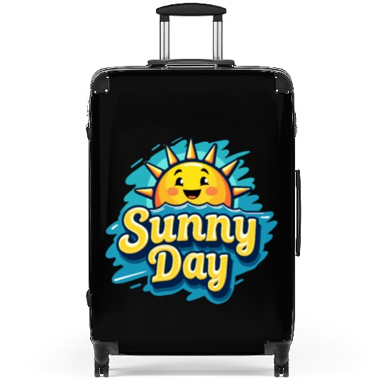 Sunny Day Sun Summer Vacation Suitcases