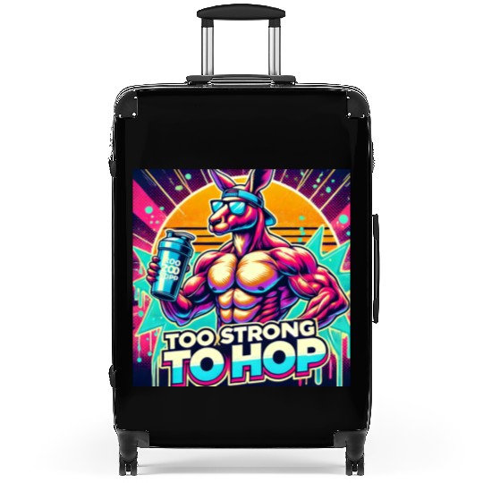 Retro Muscle Kangaroo Suitcases