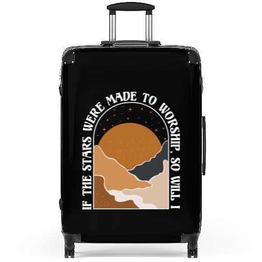 If The Stars Were Made To Worship So Will I Suitcases