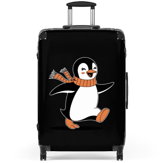 Happy Penguin Running Jogging Adventure Suitcases