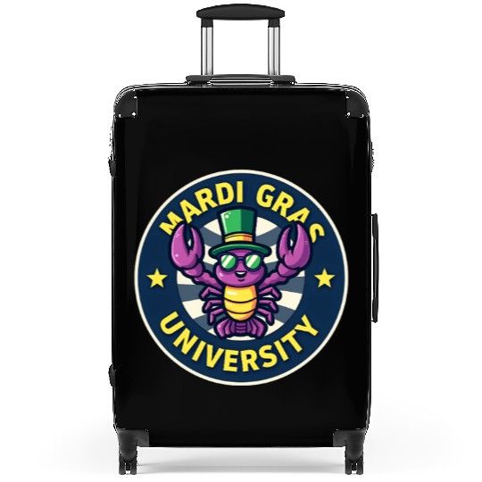 Mardi Gras University Crawfish Men's Mardi Gras Suitcases