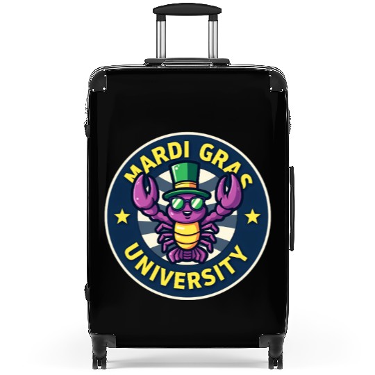Mardi Gras University Crawfish Men's Mardi Gras Suitcases