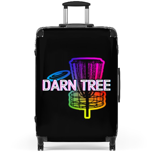 Darn Tree Disc Golf Funny Golfer Humor Outdoor Suitcases