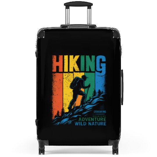 Colorful Hiking Adventure Design Suitcases