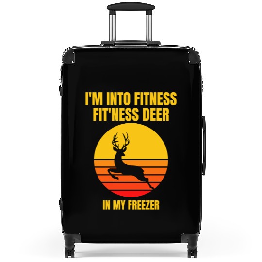 Retro I'm Into Fitness Fit'ness Deer Freezer Funny Suitcases