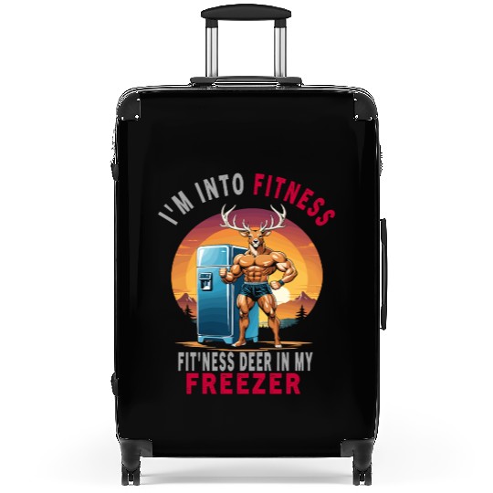 Retro I'm Into Fitness Deer Freezer Funny Hunter Suitcases