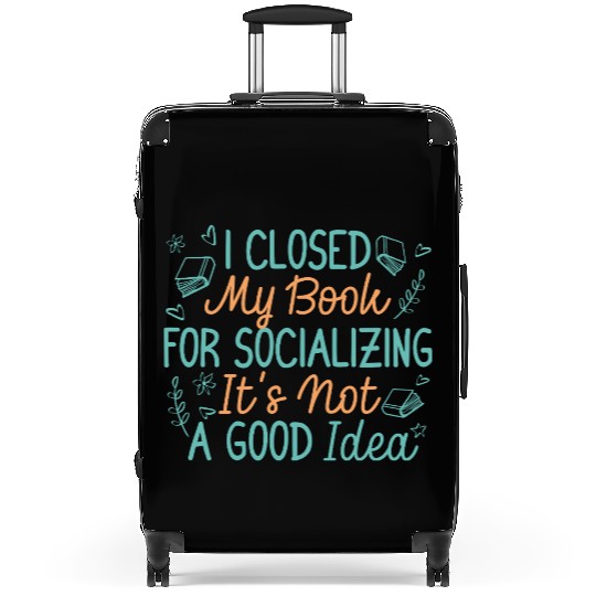 Funny book lover Suitcases gift