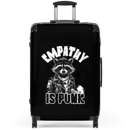 Empathy is PUNK Raccoon Suitcases