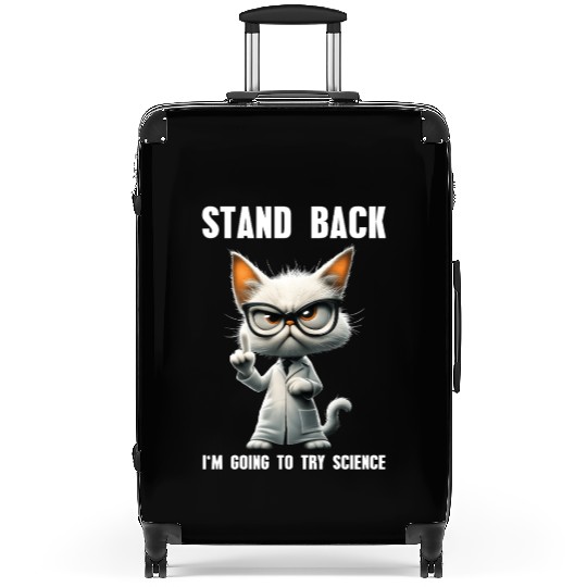 I'm Going To Try Science Science Cat Meme Suitcases