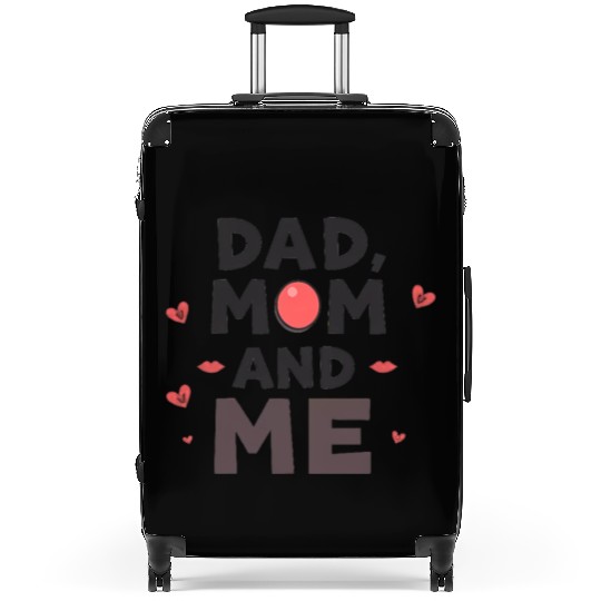 Dad, Mom, and Me: Family Love Suitcases